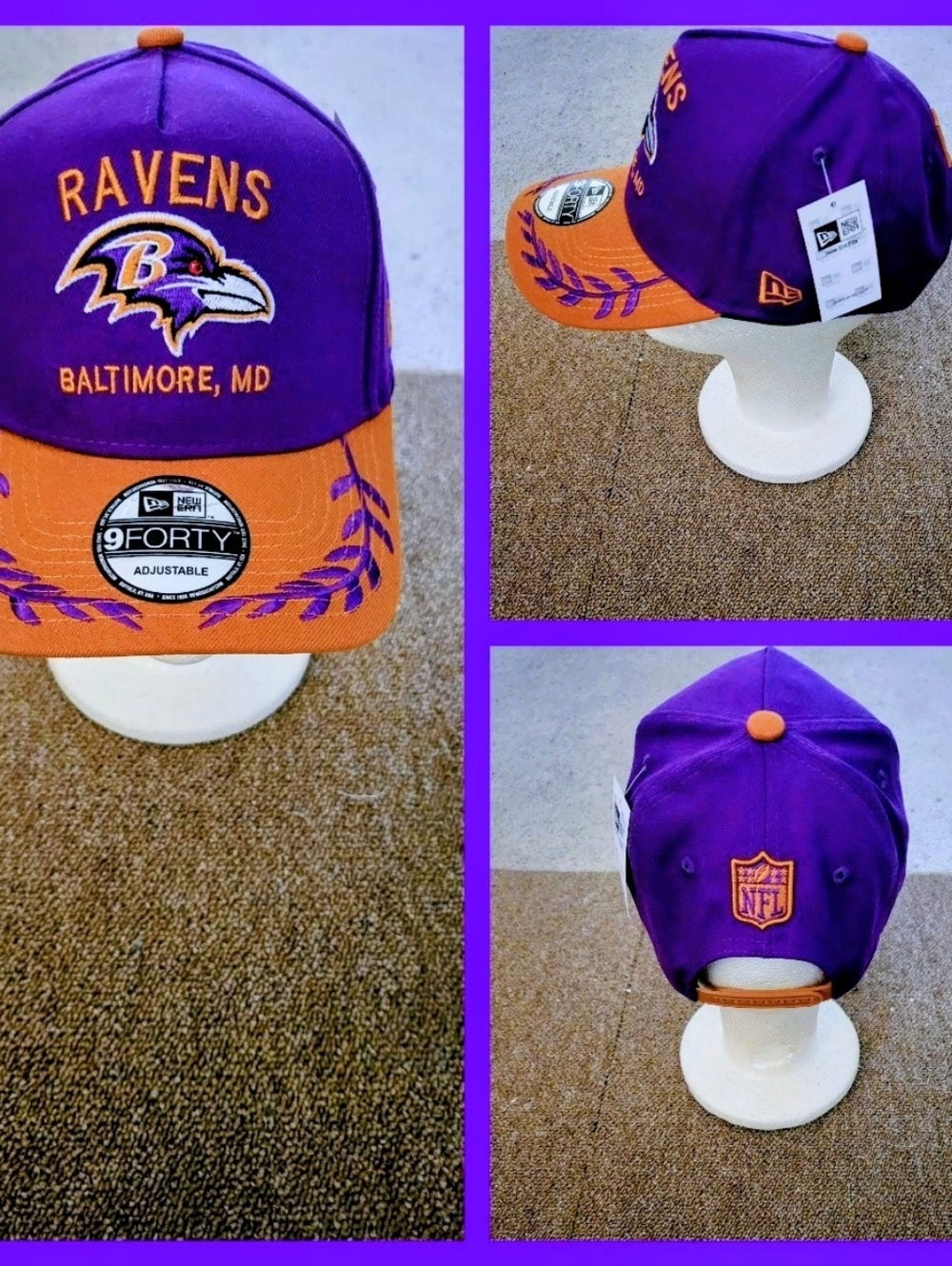BALTIMORE RAVENS NFL FOOTBALL SNAPBACK HAT.